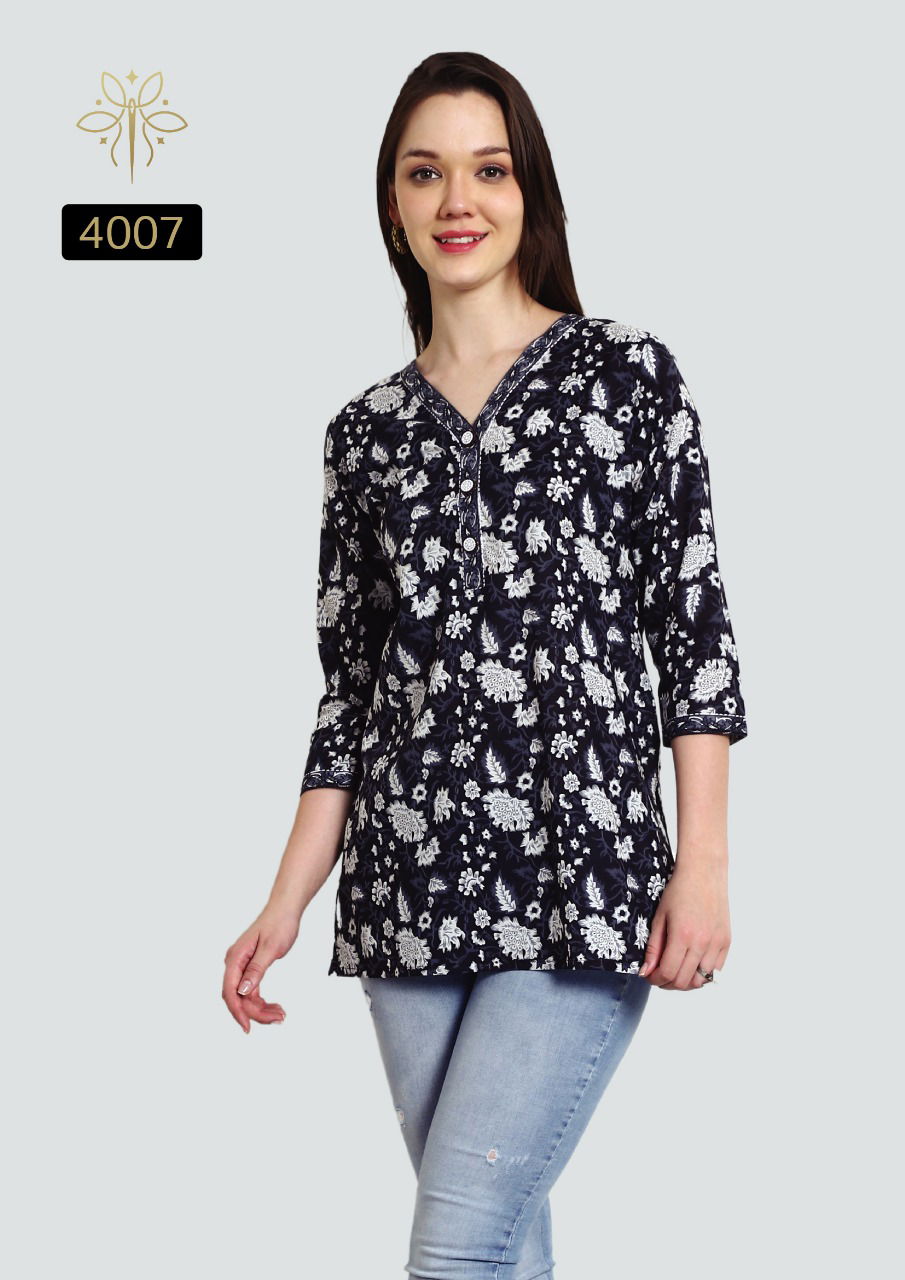 Vamika By Rajnandini Pure Cotton Printed Wholesale Ladies Top Suppliers In Mumbai